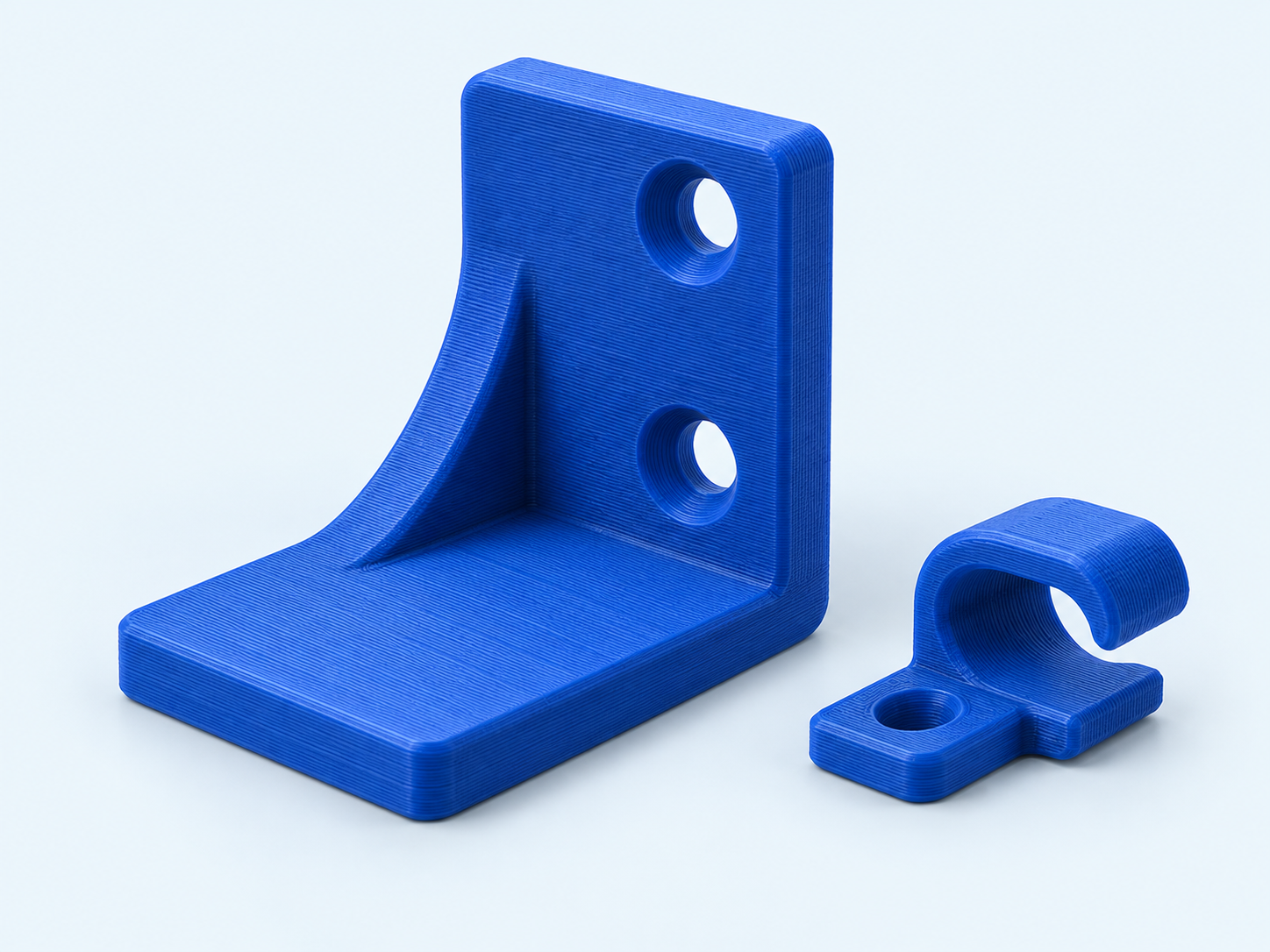 Support de fixation et attache de câble — illustration d’usage du PETG