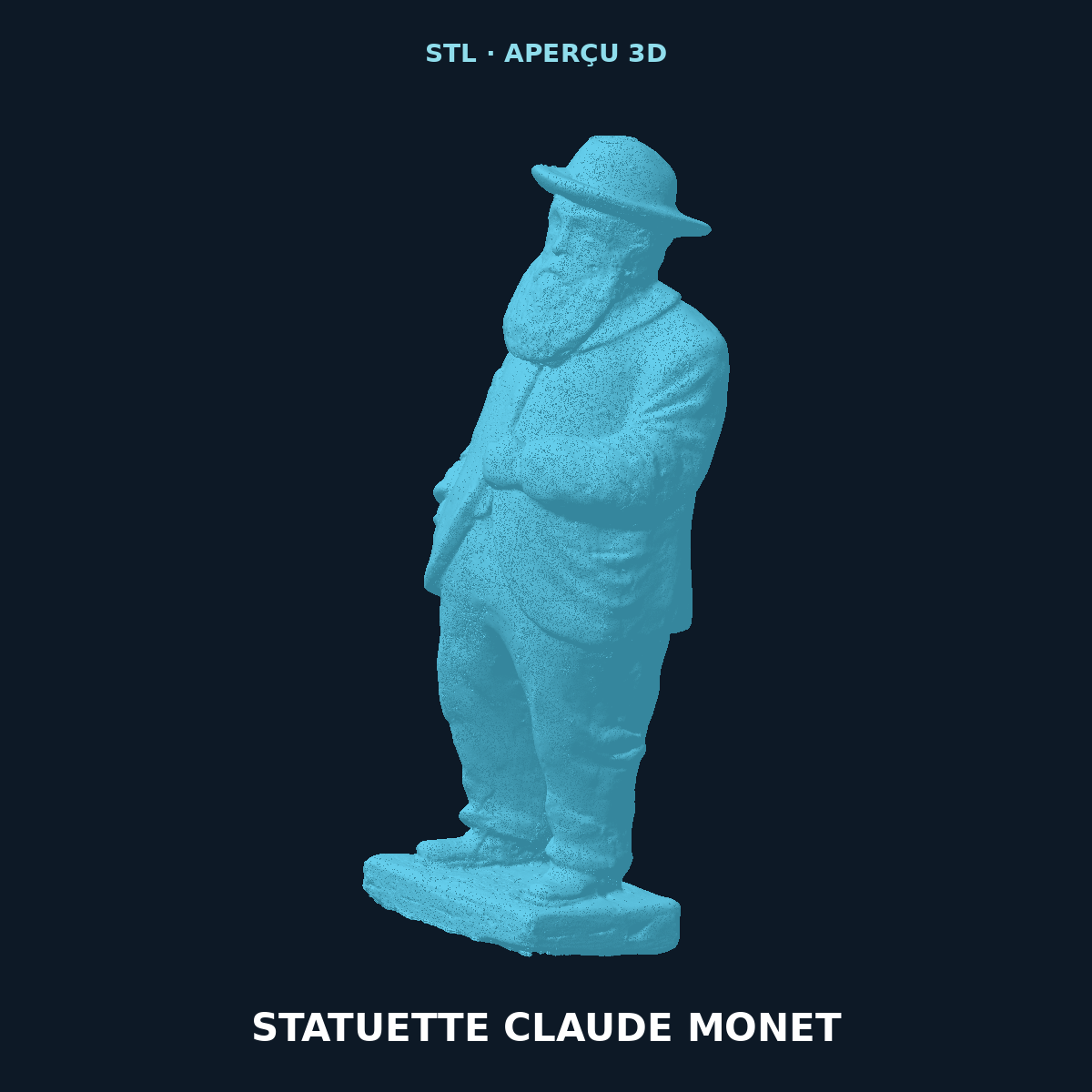Aperçu du modèle 3D de la statuette